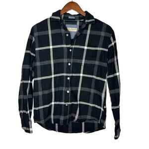 Tallwoods "Bruno Milano" Plaid Flannel Long Sleeve Shirt Men's Size S